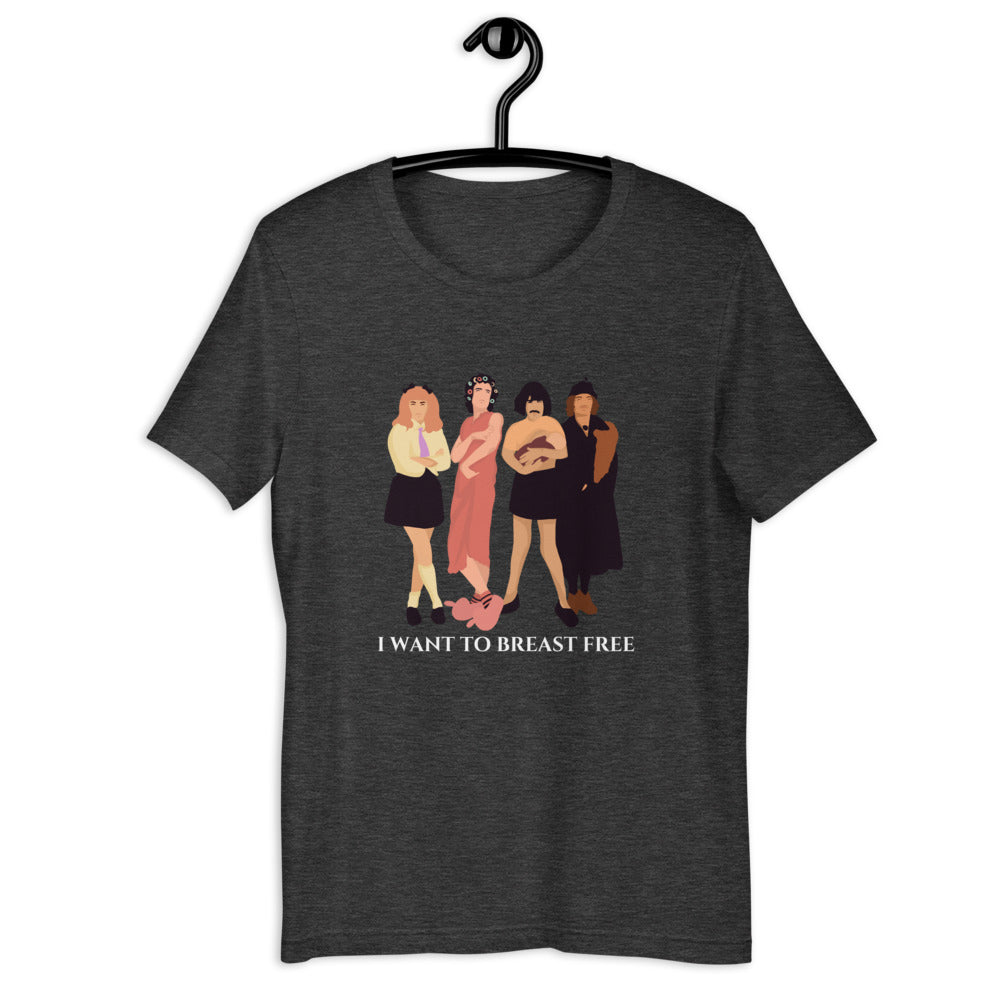 T-shirt - I WANT TO BREAST FREE