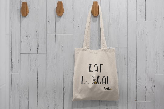 Tote bag - EAT LOCAL - Boobz Shop