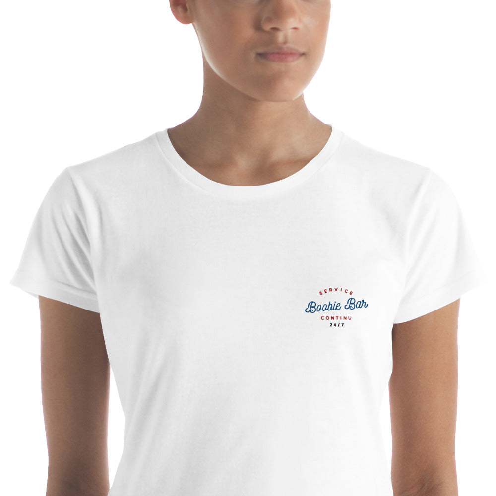 T-shirt brodé - SERVICE CONTINU - Boobz Shop
